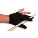 Cueing Glove in Black Nylon