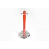 Chrome & Red Six Hole Cue Stand