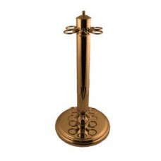 Brassed Six Hole Cue Stand
